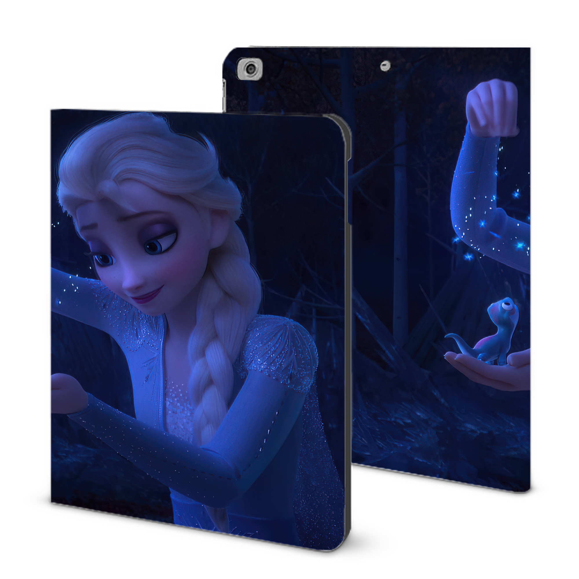 （画像用） アナと雪の女王 アンナ エルサ Frozen Anna Elsa IPad ケース ブック型 PUレザー TPU 耐衝撃 軽量 薄型 ペン収納なし 全面保護 IPad 各モデル対応